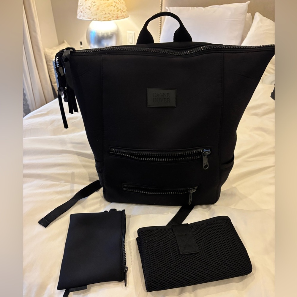 Dagne Dover Black Indi Diaper Bag Large